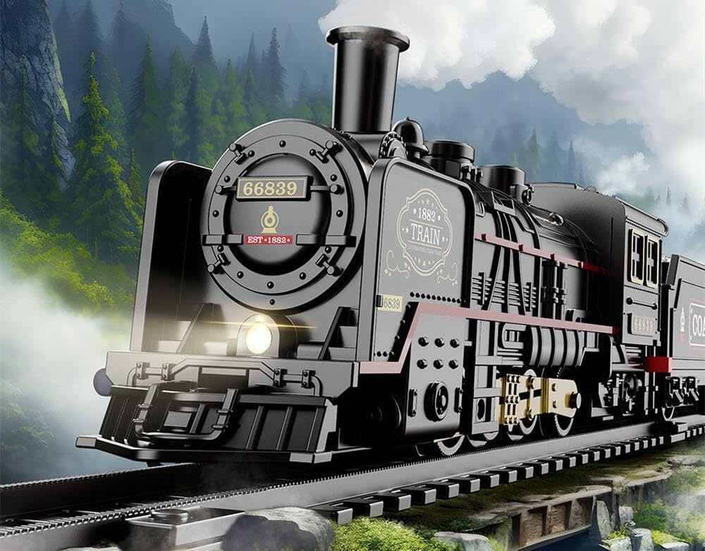 Amazon.co.jp: MOMOAO 蒸気機関車 車おもちゃ おもちゃセット